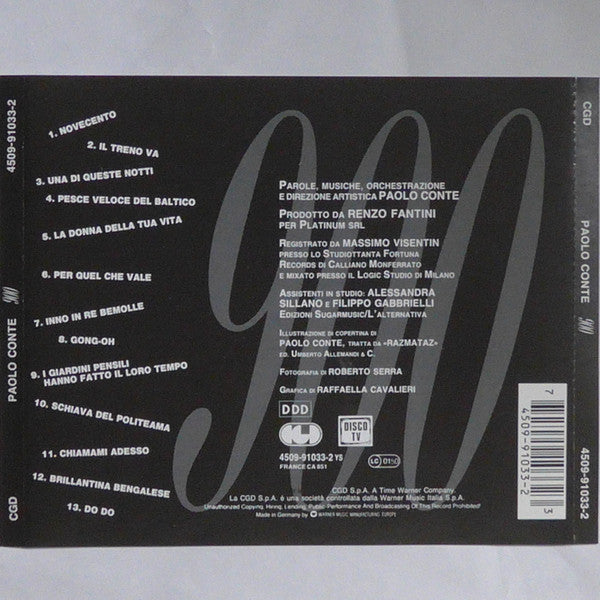 Paolo Conte : 900 (CD, Album, RP)