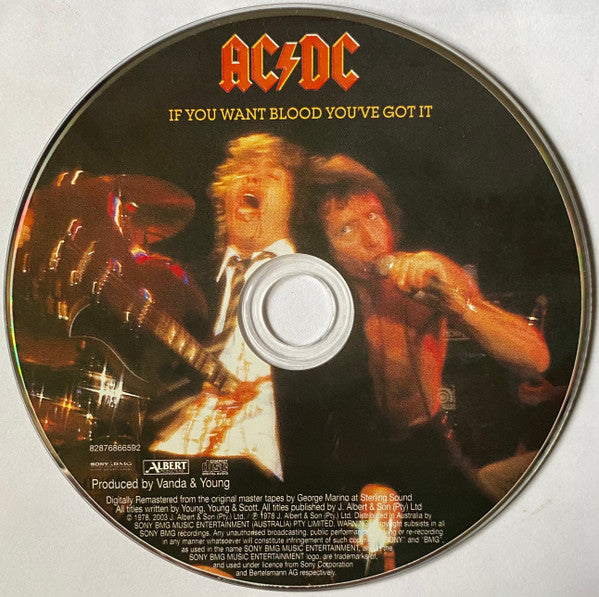 AC/DC : If You Want Blood You've Got It (CD, Album, RE, RM)