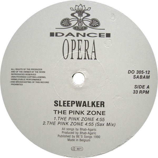 Sleepwalker (2) : The Pink Zone (12")