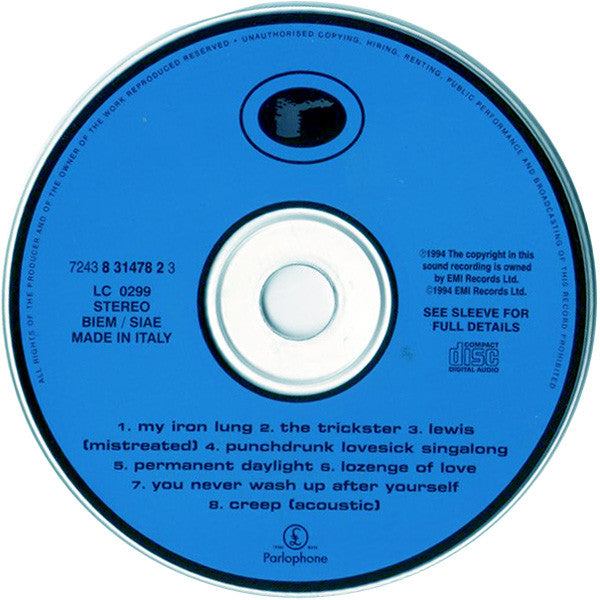 Radiohead : My Iron Lung (CD, EP)