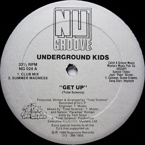 Underground Kids : Get Up (12")