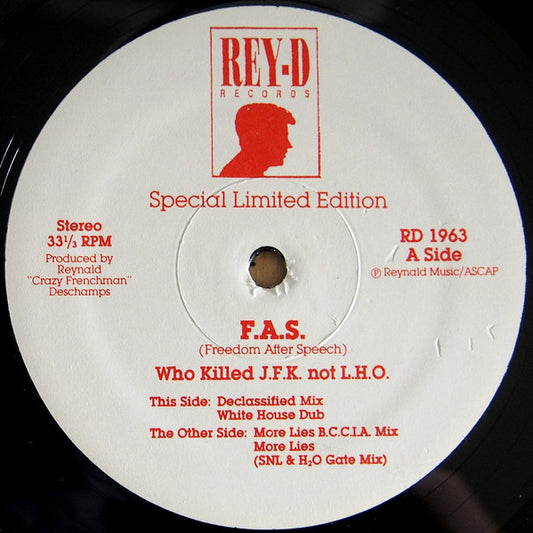 F.A.S. (2) : Who Killed J.F.K. Not L.H.O. (12", Ltd)