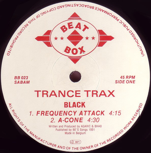 Trance Trax : Black (12")