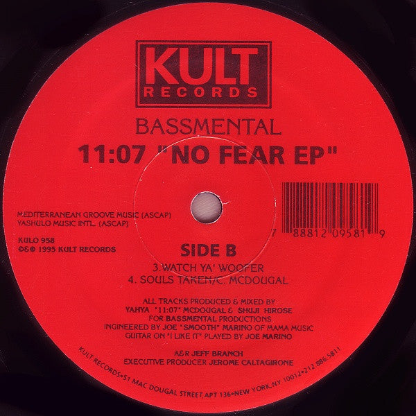 Bassmental : 11:07 "No Fear EP" (12", EP)