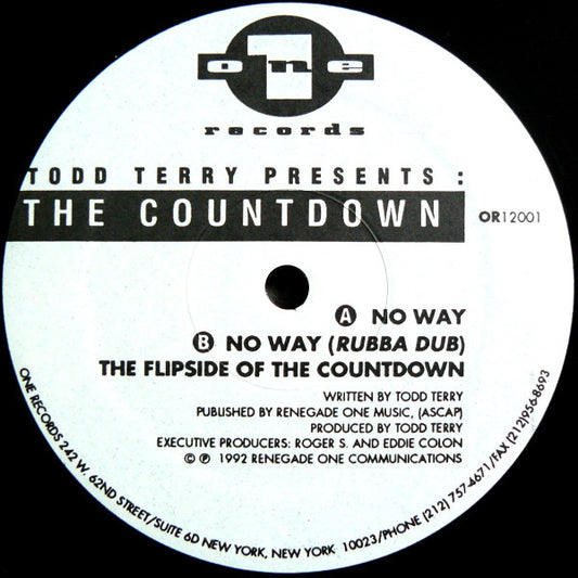 Todd Terry : The Countdown (12")