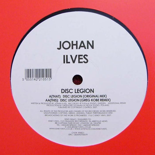 Johan Ilves : Disc Legion (12")