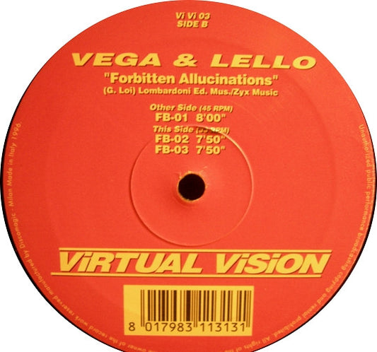 Vega (48) & Lello (10) : Forbitten Allucinations (12")