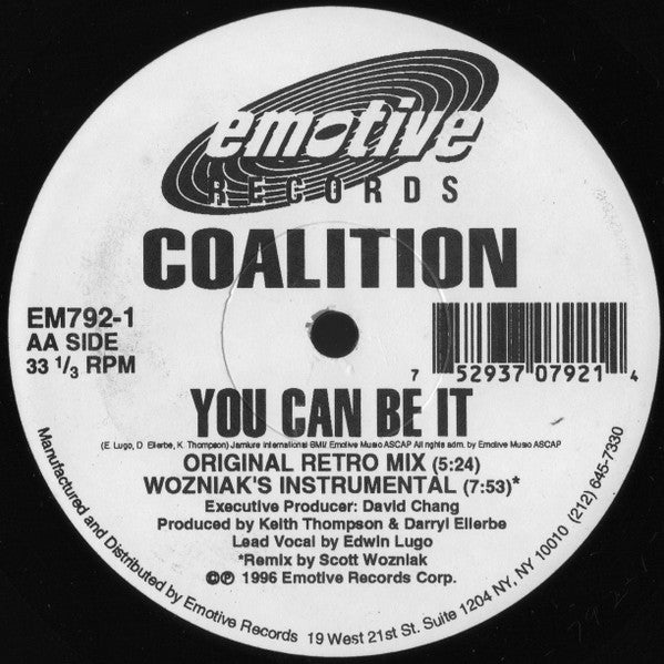 Coalition : You Can Be It (12")