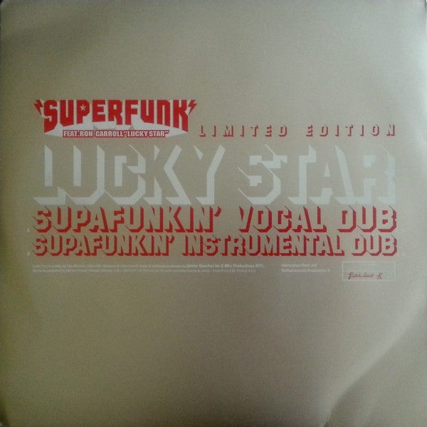 Superfunk Feat. Ron Carroll : Lucky Star (Junior Sanchez Remixes) (12")