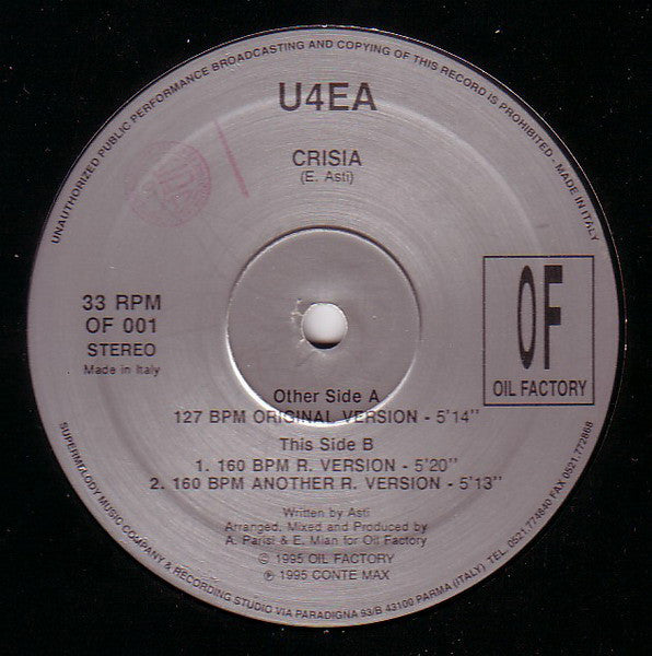 U4EA (4) : Crisia (12")