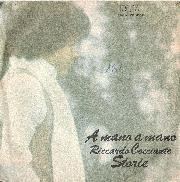 Riccardo Cocciante : A Mano A Mano / Storie (7")