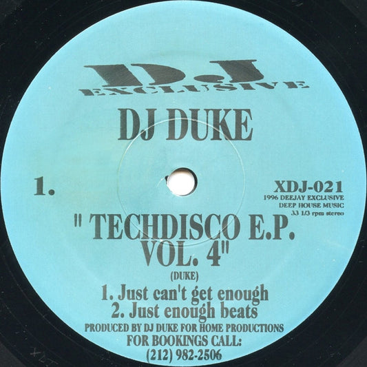 DJ Duke : Techdisco E.P. Vol. 4 (12", EP)
